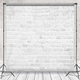 Aperturee - Simple Grey Brick Wall Indoor Photography Backdrop